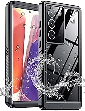 MOZOTER for Samsung Galaxy Note 20 Case Waterproof,[IPX8 Underwater Case][Full Body Shockproof & Military Dropproof] Clear Sound Quality Built-in Screen Protector for Samsung Note 20 6.7 inch-Black