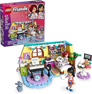 Friends Paisley's Room Building Toy - Pretend Play Set for Kids, Girls and Boys, Ages 6+ - with 2 Minidolls, Pet Bunny Figure, and Plushie-Style Piece - Gift Idea for Birthdays - 42647