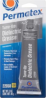 Permatex 22058 Dielectric Tune-Up Grease, 3oz. - High Performance Dielectric Grease Used to Protect Terminals, Spark Plugs, Wiring and Other Electrical Connections Against Salt, Dirt, and Corrosion