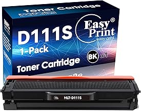 EASYPRINT Single Pack Compatible Toner Cartridge Replacement for Samsung D111S MLT-D111S Work with Samsung Xpress M2020W M2070FW M2070W M2020 M2024W Printer