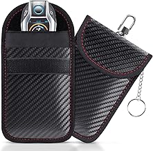 lanpard Faraday Pouch for Car Keys, Faraday Bag, Car RFID Signal Blocking Holder, Key Fob Protector, Key fob cage Block Signal Anti-Theft Fob Case (2 Pack)
