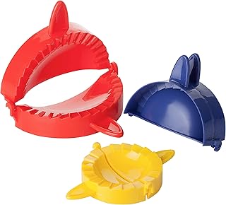 BTaT- Dough Press Set, 3 Pack, Dumpling, Empanada, Pastry and Turnover Press, Hand Pie Maker, Meat Pie Cutter