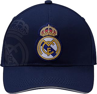 Officially Licensed Real Madrid Adjustable Dad Cap – Monochromatic Blue Logo with Buckle for Men & Women – Soccer Fan Merchandise