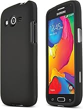 Galaxy Avant Case [Black] Slim Grip Rubberized Hard Plastic Case for Samsung Galaxy Avant (2014)