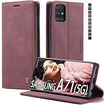 Samsung Galaxy A71 5G Case,Samsung A71 5G Wallet Case with Card Holder Kickstand Magnetic,Leather Flip Case Wallet for Samsung Galaxy A71 5G 6.7 Inch (Wine Red)