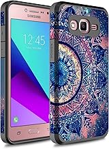 Galaxy On5 Case, Rosebono Hybrid Dual Layer Shockproof Hard Cover Graphic Fashion Cute Colorful Silicone Skin Case for Samsung Galaxy On5 / SM-G550 (Mandala)
