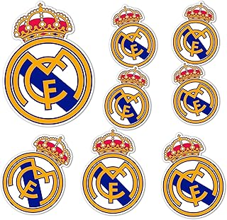 Real Madrid FC Sticker Decal Vinyl Los Blancos Madridistas Soccer Laptop Water Bottle Car Scrapbook (Type 3-1)