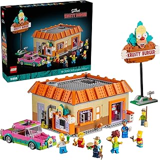 Icons The Simpsons Classy Burger 10352 Toy Blocks, Boys, Girls, Ages 18 and Up, Distributed in Japan