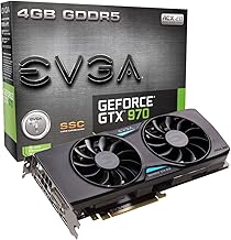 EVGA GeForce GTX 970 4GB SSC Gaming ACX 2.0+ Cooling Graphics Card (04G-P4-3975-KR) (Renewed)