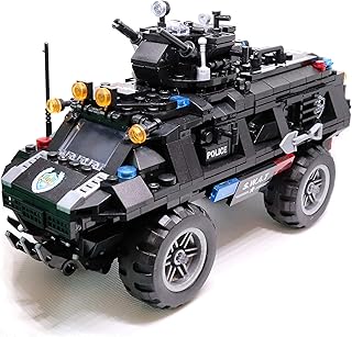 QXB Swat Police Truck Armored Tactical Transport Vehicle Building Blocks (549 PCS)