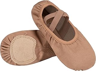 Ballet Shoes Toddler Slippers Highly Elastic Canvas Girls Ballerina Dance Shoes for Toddler/Little Kid/Big Kid/Women