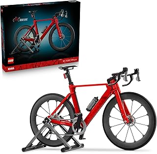 Icons Road Bike - Building Set for Adults, Ages 18+ - Racing Bike Home Office or Desk Decor - with Realistic Details - Gift for Fathers Day - 11380