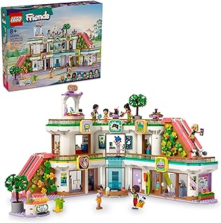 Friends Heartlake City Shopping Mall Toy, Building Kit with Mini-Doll Accessories for Kids to Build Social Skills and Play Together, Gift Set for 8 Year Old Kids, Girls and Boys, 42604