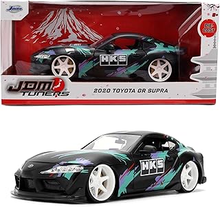 Jada 2020 Toyota GR Supra HKS, Black/Green Toys 37023-1/24 Scale Diecast Model Car