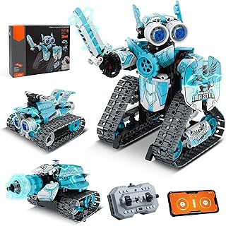 3 in 1 Robot Building Kits for Kids - STEM Birthday Gifts for 6 7 8 9 10 11 12+ Year Old Boys - Educational DIY Science Projects, Robotics Toys with APP & Remote Control