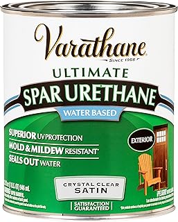 Varathane 250241H Water-Based Ultimate Spar Urethane, Quart, Satin