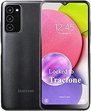 Samsung Galaxy A03s, 32GB [Activation Promo Incl: 1500Min/1500Txt/1500MB, 365 Days Service Plan] Prepaid Smartphone (Locked to Tracfone) 6.5" HD+ LCD Infinity-V Disp., 13MP Cam, BK Android 11