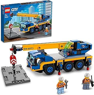 60324 City Off-Road Crane, Crane and Truck Toy with Hooks, Buildable Vehicle Toy for Boys and Girls from 7 Years, Gift for Children and Fans of Construction Vehicles