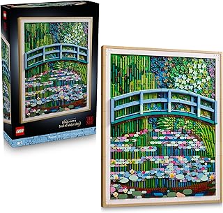 Art Claude Monet – Bridge Over a Pond of Water Lilies - Building Sets for Adults, Ages 18+ - Wall Decor for Living Room or Home Office - Gift for Women & Men - 31220