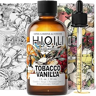 HIQILI Tobacco Vanilla Fragrance Oil for Diffuser, Inspired by T.Ford Tobacco Vanille, DIY Soap, Candle, Perfume Making, Long Lasting Rich & Spicy Scents - 1 Fl Oz