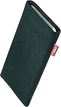 fitBAG Rave Green Custom Tailored Sleeve for Samsung Galaxy S5 Active SM-G870F. Fine Suit Fabric Pouch with Integrated Microfibre Lining for Display Cleaning