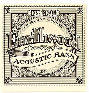 Ernie Ball Earthwood Slinky Phosphor Bronze Acoustic Bass Guitar Strings, 45-95 Gauge (P02070)