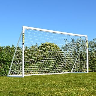 FORZA 12 x 6ft Soccer Goal - The World’s #1 Backyard Goals! | 100% UK-Made, 5 Min Setup, Unbreakable Goalpost + Target & Ball Bundle - Buy FORZA, Play Forever!