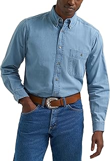 Men's Denim Button Down Shirt