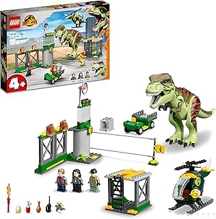 Jurassic World T. rex Dinosaur Breakout 76944 Building Kit; Creative Toy Playset for Kids Aged 4