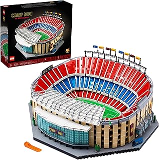 Icons Camp NOU – FC Barcelona Soccer Stadium 10284 Model Building Kit, Large Construction Set for Adults, Gift Idea
