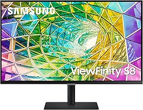 ViewFinity S8 27-Inch Series 4K UHD High Resolution Monitor, IPS Panel, 60Hz, Thunderbolt 4, HDR 10+, Built-in Speakers, Height Adjustable Stand, (LS27B800TGNXGO), 2022