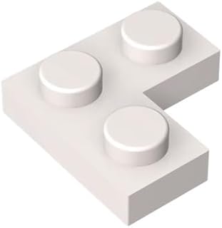 Gobricks GDS-585 Plate 2x2 Corner 50PCS Compatible with Lego 2420 DIY Parts and MOC Components for Major Brick Brands Color:White 1