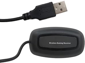 Wireless USB Gaming Receiver Adapter for Microsoft Xbox 360 Controllers, Desktop PC Laptop Gaming Adapter for Windows PC