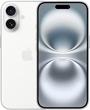 Apple iPhone 16, 128GB, White - Unlocked (Renewed)