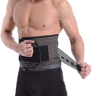 Posture Corrector Orthopedic Corset Back Support Belt Men Back Brace Belt Lumbares Spine Support Back Bracex,Black-XL (Black,Medium)