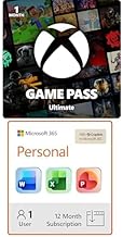Bundle of Xbox Game Pass Ultimate – 1 Month Membership – Xbox Series X|S, Xbox One, Windows, Cloud Gaming Devices + Microsoft 365 Personal | 12-Month Subscription | 1 Person