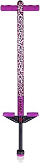 Flybar Jolt Pogo Stick for Kids, Perfect for Beginners w/ Foam-Covered Metal Frame, Handles & Padding, Non-Slip Foot Pads, Wide Tip, Outdoor Active Play Toy for Boys & Girls, Ages 6+, Leopard