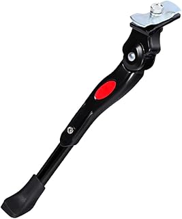Mesee Bike Kickstand, Adjustable Aluminium Alloy Bicycle Side Support Stand Fit 24'' 26'' Tire Mountain Road Kids Adult Cycling