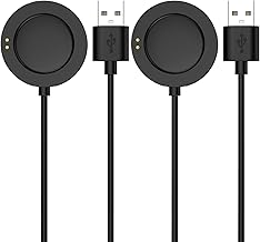 Compatible for Xiaomi Watch 2 Pro Charger Stand Replacement USB Charger Magnetic Charging Dock Cable for Xiaomi Watch 2 Pro Smartwatch (Black&Black)