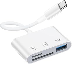 Z Flip 7 FE 6 5 4 SD Card Adapter Reader for Samsung Galaxy Z Fold 7 6 5 4 5G, Z Trifold, Tri Fold, A17 A56 A36 A26 A16 A35 A15 S25 Edge S24 S22 S21 S20 Plus Ultra, USB C to TF/Micro SD Memory Card