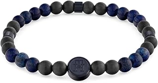 Men's Jewelry - Bead Stretch Bracelet with Elastic Closure - Ideal for Layering - Classic Jewelry for Everyday Wear - Gift for Him