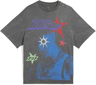 Mens Lamelo Star Vision Graphic Crew Neck Short Sleeve Casual Tops Casual - Grey