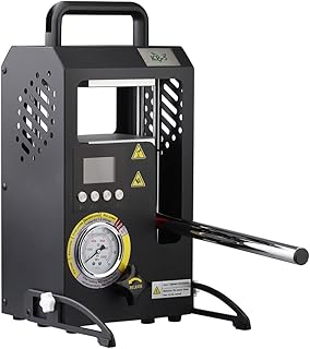 5T Hydraulic Heat Press Machine with 5Tons Dual Heating Plates 4.1x4.7 Inches Manual Heat Press Machine with Temperature Controller LCD Screen