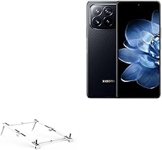 Stand and Mount Compatible with Xiaomi Mix Fold 4 - Pocket Aluminum Stand 3-in-1, Portable Multi Angle Viewing Riser - Metallic Silver