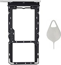 Ubrokeifixit Galaxy Tab A9 X115 8.7" Micro SD Card Tray,Single Sim Card Tray Slot Holder Replacement for Samsung Galaxy Tab A9 8.7" SM-X115 X110 2023,w/Eject Pin (X115-Silver)