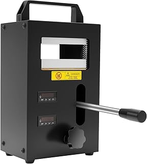 Hydraulic Heat Press Machine,4-Ton Heat Press Machine with Dual Heating Plates w/4.5"x4.7" Dual Heated Plates LED Display,for Extruding and Extracting Raw Materials