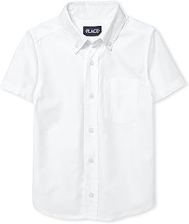 Boys Short Sleeve Oxford Shirt