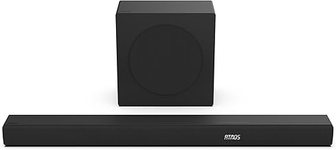 AX3100Q 3.1Ch Sound Bar with Wireless Subwoofer, Dolby Atmos, DTS:X, Bluetooth 5.3, Roku TV Ready, HDMI/AUX/ARC/Optical/USB, EzPlay, 7 EQ Modes