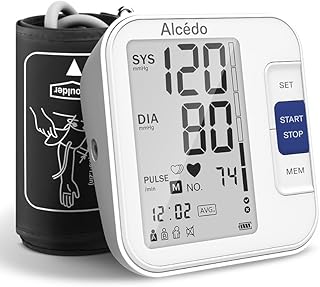 Blood Pressure Monitor for Home Use, Automatic Digital BP Machine with Large Cuff for Upper Arm, LCD Screen, 2x120 Memory, Talking Function