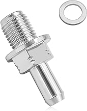 PCV Valve with Gasket, PCV Valve Kit Replacement OEM#17130-PND-A01 17130-RBB-A01, Crankcase Ventilation Valve Compatible with Honda CRV Accord Element Civic Acura ILX RSX NSX(Silver)